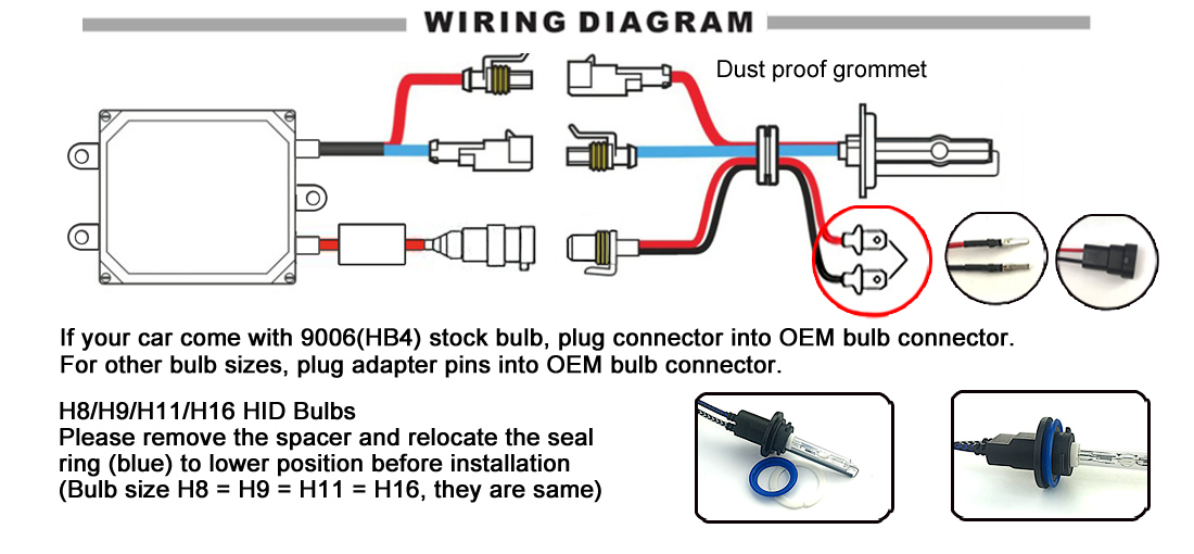 HID installation wiring